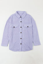 Load image into Gallery viewer, Plush Button Down Pocketed Shirt Jacket
