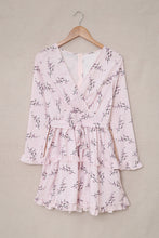 Load image into Gallery viewer, Floral Print Ruffle Hemline Wrap Mini Dress
