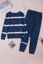 Load image into Gallery viewer, Stripes Long Sleeves and Joggers Lounge Set
