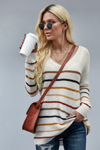 Load image into Gallery viewer, Multicolor Striped Knit Sweater
