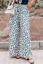 Load image into Gallery viewer, Leopard Print Pocketed Wide Leg Pants
