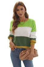 Load image into Gallery viewer, Pullover Colorblock Winter Sweater
