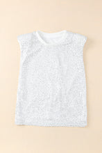 Load image into Gallery viewer, Sequin Round Neck Tank Top
