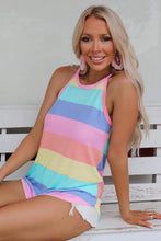 Load image into Gallery viewer, Multicolor Colorblock Knit Tank Top

