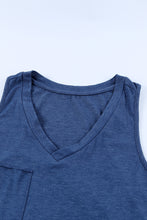 Load image into Gallery viewer, V Neck Racerback Tank Top with Pocket
