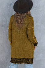 Load image into Gallery viewer, Plaid Knitted Long Open Front Cardigan
