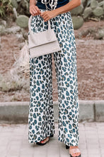 Load image into Gallery viewer, Leopard Print Pocketed Wide Leg Pants
