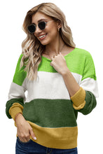 Load image into Gallery viewer, Pullover Colorblock Winter Sweater
