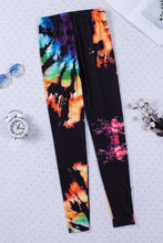 Load image into Gallery viewer, Multicolor Tie Dye Hollow Out Fitness Activewear Leggings
