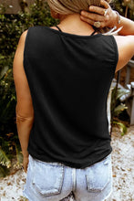 Load image into Gallery viewer, Solid Slim-fit V Neck Tank Top
