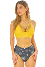 Load image into Gallery viewer, Sun Moon Hollow Out Criss-Cross Bikini Set
