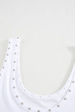 Load image into Gallery viewer, Studded Ribbed Tank Top

