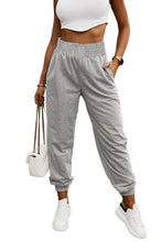 Load image into Gallery viewer, Smocked High Waist Jogger Pants
