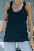 Load image into Gallery viewer, Scoop Neck Basic Solid Tank Top
