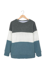 Load image into Gallery viewer, Oversized Colorblock Plush Sweatshirt
