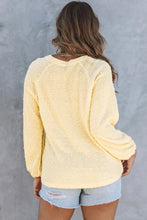 Load image into Gallery viewer, Swiss Dot Raglan Sleeves Knit Top
