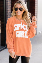 Load image into Gallery viewer, Corded SPICY GIRL Graphic Sweatshirt
