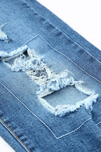 Load image into Gallery viewer, Buttoned Pockets Distressed Jeans
