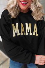 Load image into Gallery viewer, Glitter MAMA Graphic Pullover Sweatshirt
