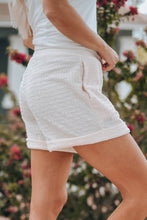 Load image into Gallery viewer, Textured Knit Fold Hem Shorts
