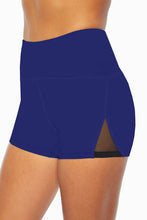 Load image into Gallery viewer, Mesh Cutout Patchwork Swim Shorts
