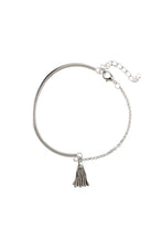 Load image into Gallery viewer, Multilayer Chain Disc Tassel Pendant Silvery Bracelet Set

