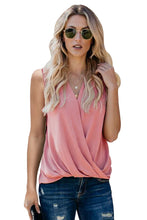 Load image into Gallery viewer, V Neck Draped Tank Top
