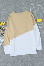 Load image into Gallery viewer, Patchwork Dropped Shoulder Sweatshirt
