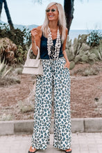 Load image into Gallery viewer, Leopard Print Pocketed Wide Leg Pants
