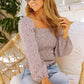 Apricot Square Neck Puff Sleeve Floral Smocked Top