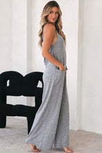 Load image into Gallery viewer, Loose Fit Side Pockets Spaghetti Strap Wide Leg Jumpsuit
