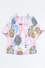 Load image into Gallery viewer, Animal Watercolor Mixed Print Loose Top
