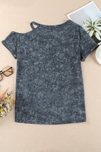 Load image into Gallery viewer, Vintage Asymmetric Cold Shoulder T-shirt
