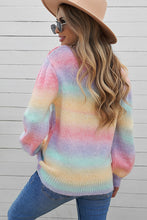 Load image into Gallery viewer, Pearl Decoration Gradient Tie-dye Sweater
