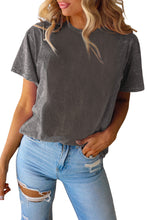 Load image into Gallery viewer, Mineral Washed Casual Short Sleeve Tee
