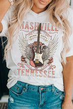 Load image into Gallery viewer, Dreamy Music City Guitar Graphic Print Tee
