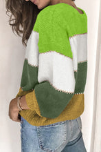 Load image into Gallery viewer, Pullover Colorblock Winter Sweater
