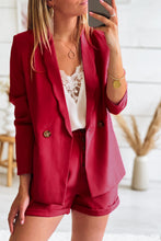 Load image into Gallery viewer, Wavy Collar Single Button Blazer
