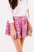 Load image into Gallery viewer, Leopard Print Flutter Casual Shorts
