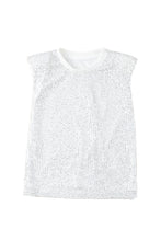 Load image into Gallery viewer, Sequin Round Neck Tank Top
