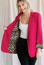 Load image into Gallery viewer, Leopard Lined Blazer
