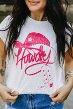 Load image into Gallery viewer, Rhinestone Howdy Graphic Tee
