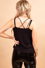 Load image into Gallery viewer, Adjustable Straps Rhinestone Tank Top
