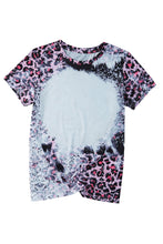 Load image into Gallery viewer, Leopard Dyed Print Bleached Blank Tee
