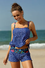 Load image into Gallery viewer, Dotted Print Tankini Swimwear
