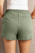 Load image into Gallery viewer, Army Green Drawstring Elastic Waist Pocketed Shorts
