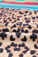 Load image into Gallery viewer, Multicolor Serape Leopard Patchwork Pocket V Neck Tank Top
