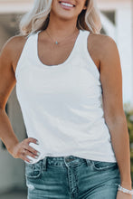Load image into Gallery viewer, Scoop Neck Basic Solid Tank Top
