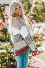 Load image into Gallery viewer, Colorblock Pocketed Sweater
