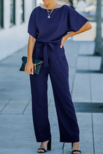 Load image into Gallery viewer, Belted Wide Leg Jumpsuit
